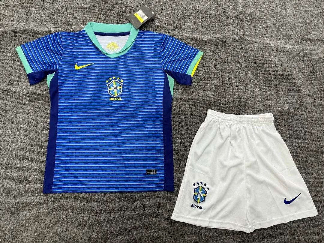 2024 Brazil Away Football Shirt 1:1 Thai Quality Kids Size