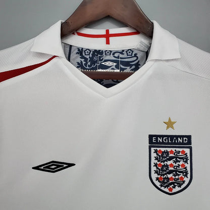 2006 Retro England Home Soccer Jersey