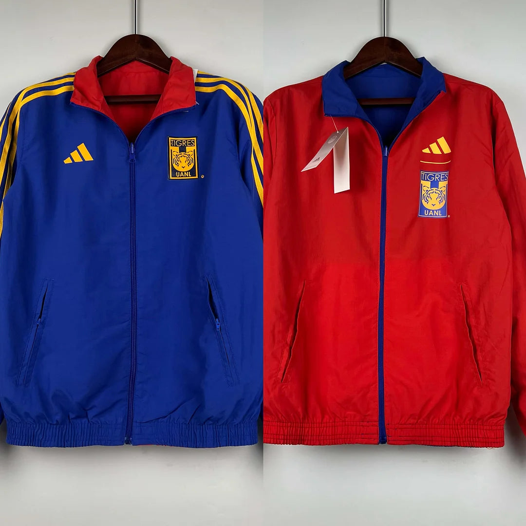 2023/2024 Tigres Reversible Windbreaker（Blue-red）Soccer Jersey 1:1 Thai Quality