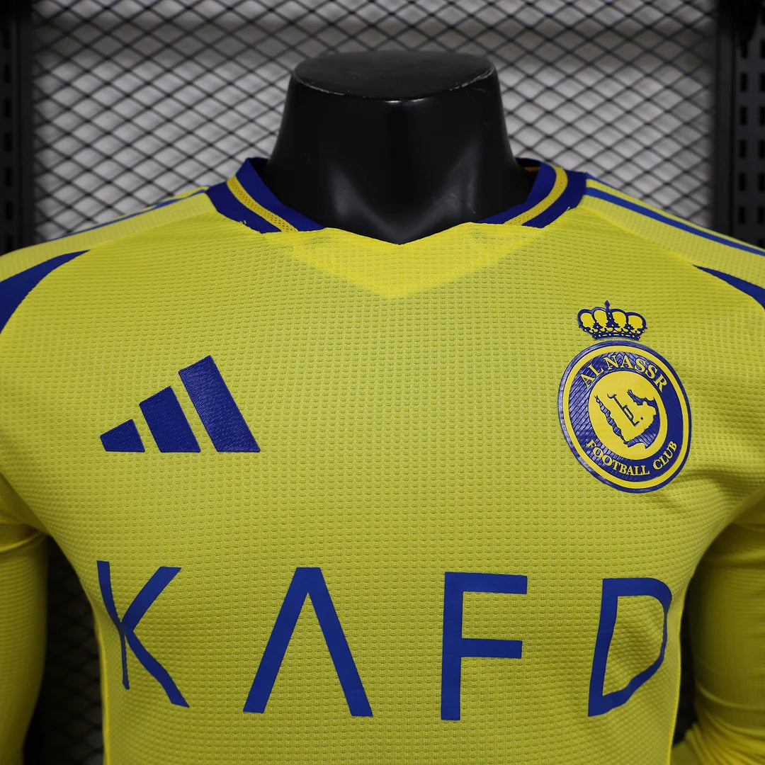 2024/2025 Player Version Long Sleeve Al-Nassr Home Football Shirt 1:1 Thai Quality