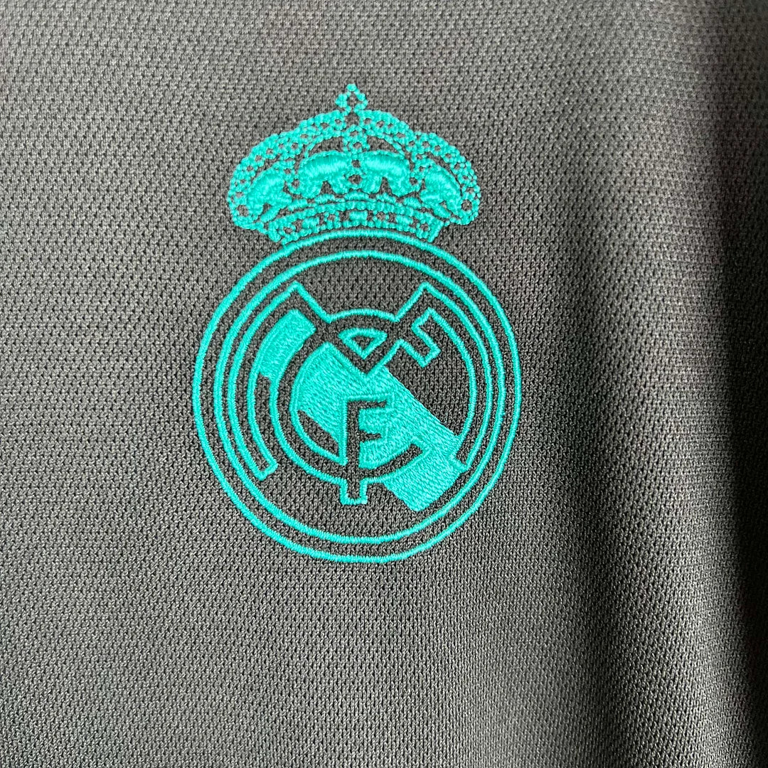 2017/2018 Retro Long Sleeve Real Madrid Away Football Shirt1:1 Thai Quality