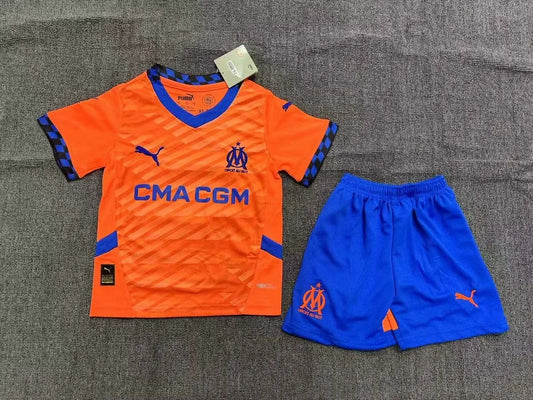 2024/2025 Olympique de Marseille Third Away Football Shirt 1:1 Thai Quality Kids Size