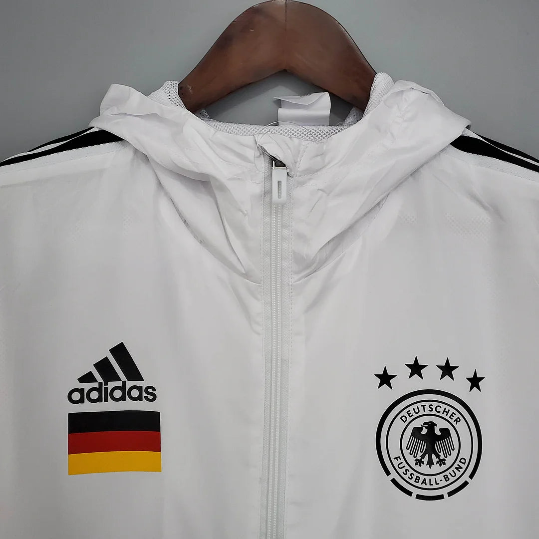 2021 Windbreaker Soccer Jersey Germany White