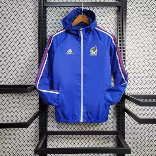 2024/2025 Mexico Windbreaker Blue Soccer Jersey 1:1 Thai Quality