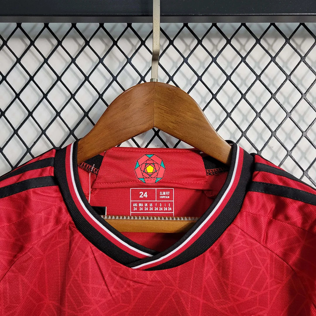 2023/2024 Manchester United Home Football Shirt 1:1 Thai Quality Kids Size