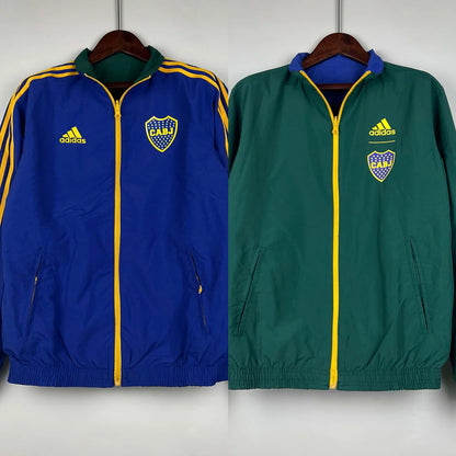 2023-2024 Boca Juniors Reversible Windbreaker（Blue-Green）Soccer Jersey 1:1 Thai Quality