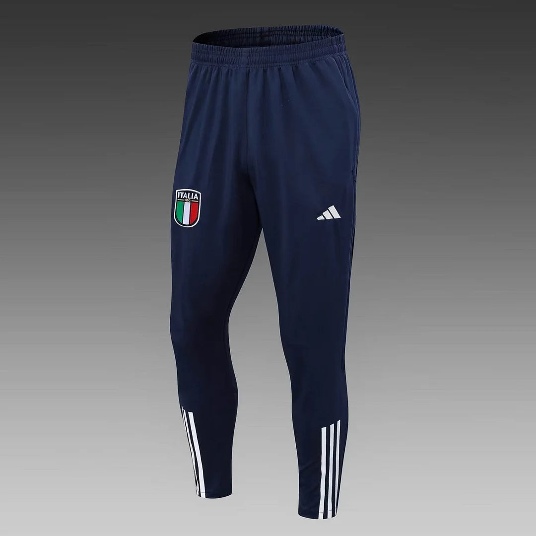 2023 Italy Half-Pull Training Suit Off-White Soccer Shirt Set