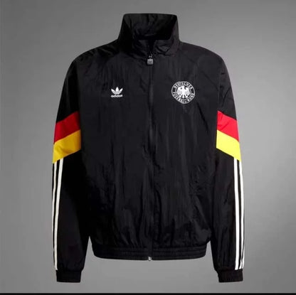 2024 Germany Windbreaker Black Soccer Jersey