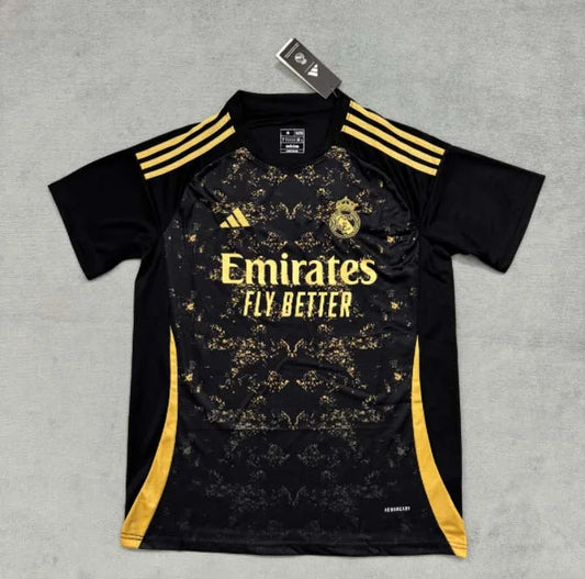 2024/2025 Real Madrid Special Edition Black Gold Football Shirt1:1 Thai Quality