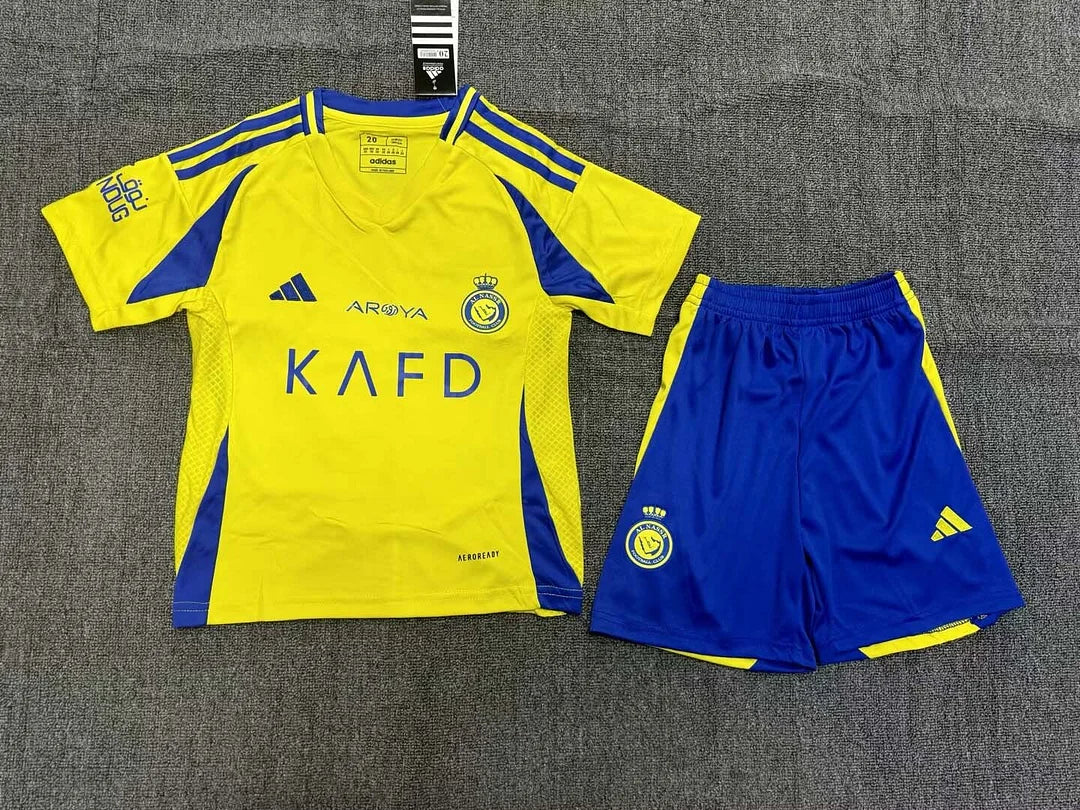 2024/2025 Al-Nassr Home Football Shirt 1:1 Thai Quality Kids Size