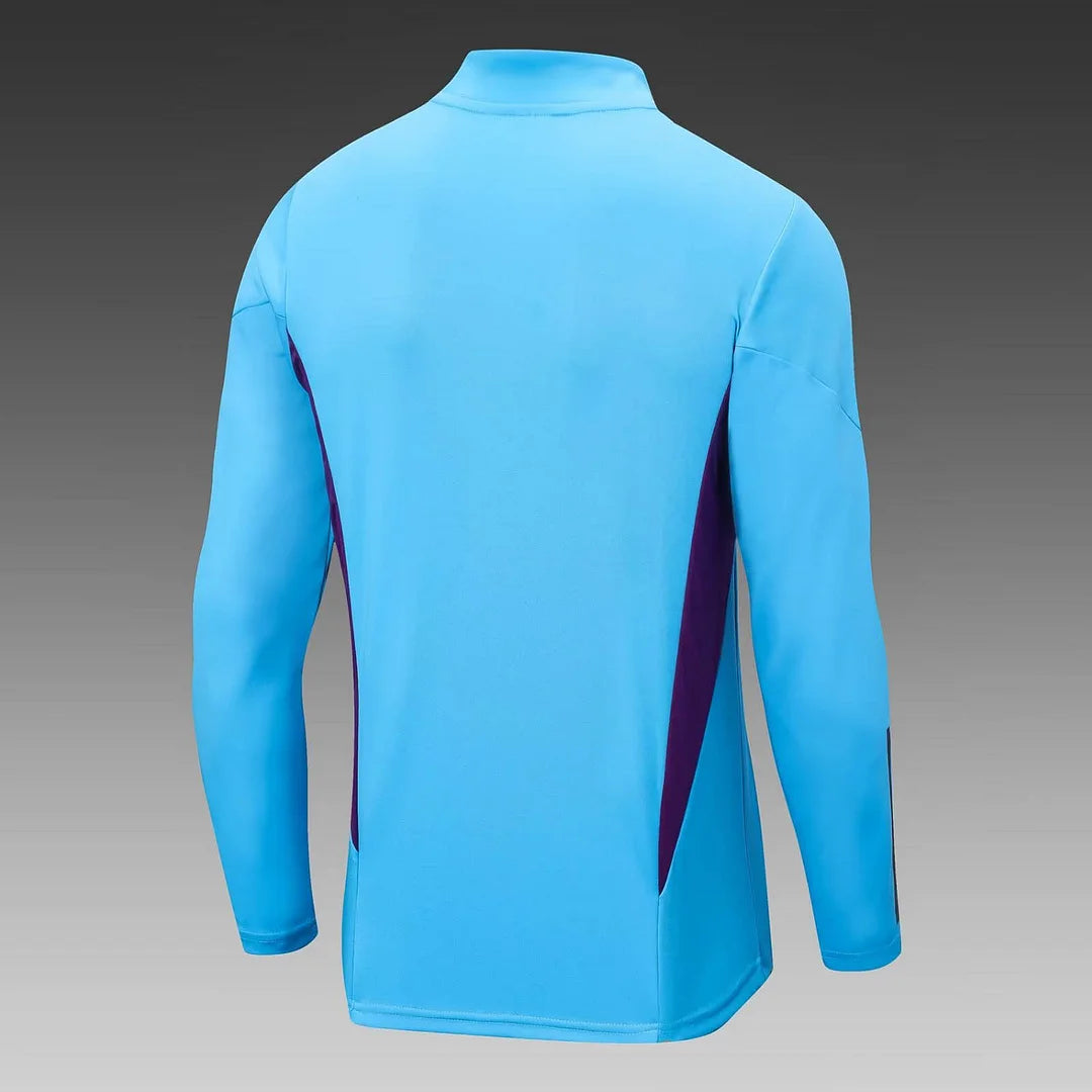 2022 Argentina Half-Pull Training Suit Blue Jersey Set