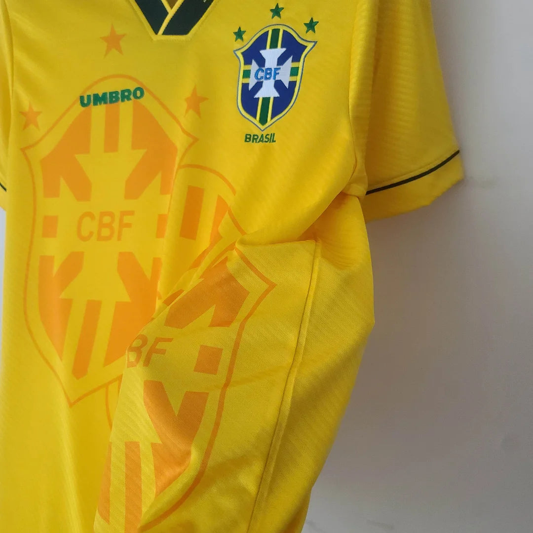 1994 Retro Brazil Home Soccer Jersey