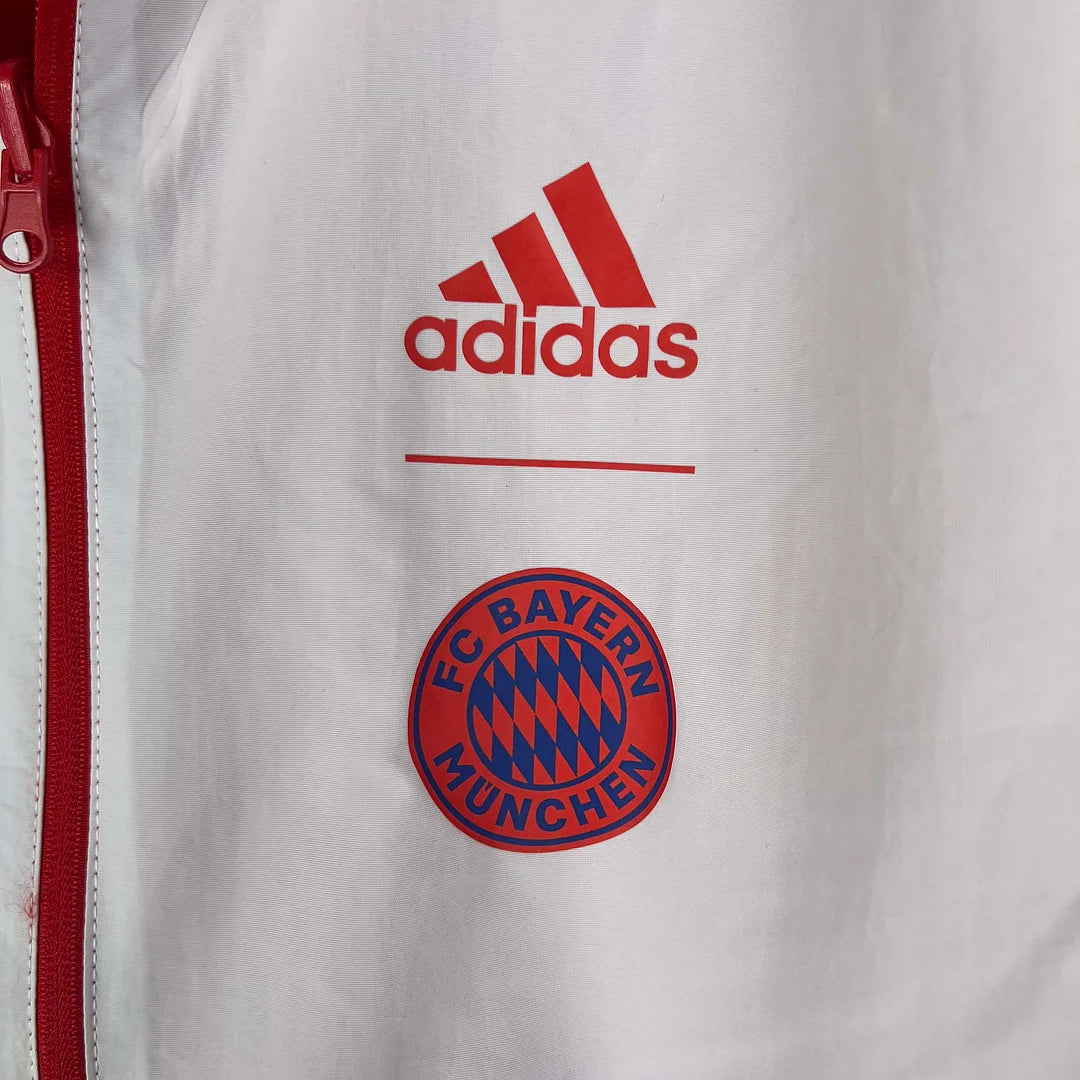 2023-2024 Bayern Munich Reversible Windbreaker （Red-white）Soccer Jersey 1:1 Thai Quality