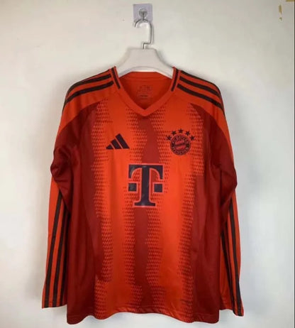 2024/2025 Long Sleeve Bayern Munich Home Football Shirt 1:1 Thai Quality