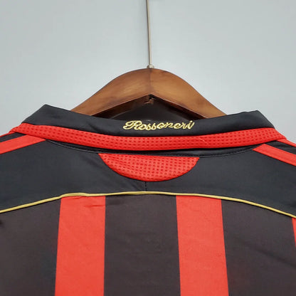 2006/2007 Retro Long Sleeve AC Milan Home Football Shirt 1:1 Thai Quality