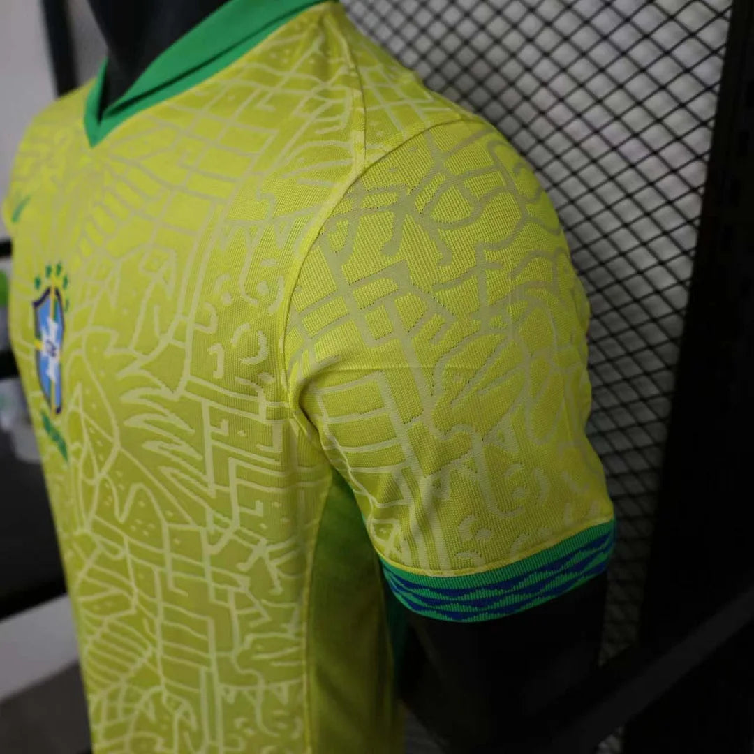 2024 Player Version Brazil Home Soccer Jersey