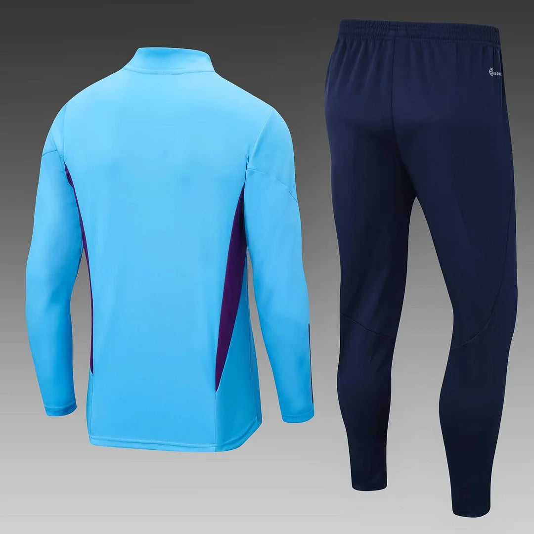 2022 Argentina Half-Pull Training Suit Blue Jersey Set