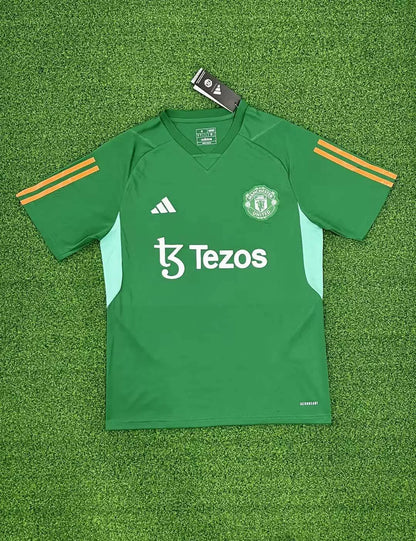 2023/2024 Manchester United Training Wear Green Football Shirt 1:1 Thai Quality