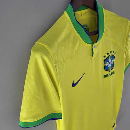 2022 World Cup Brazil Home Soccer Jersey