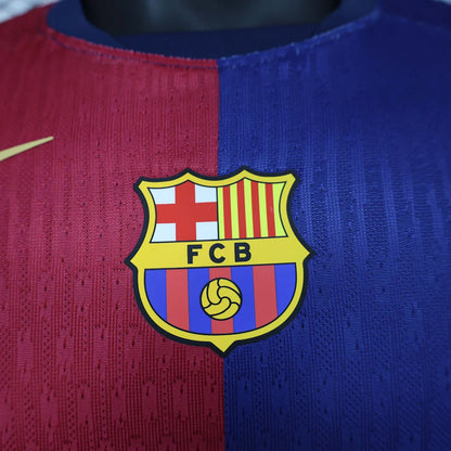 2024/2025 Long Sleeve Player Version Barcelona Home Moon Music Football Shirt 1:1 Thai Quality