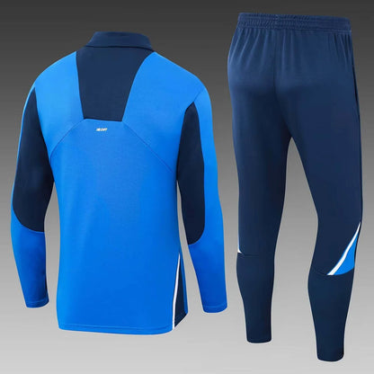 2024/2025 Porto Half-Pull Training Suit Colorful Blue Football Shirt Set