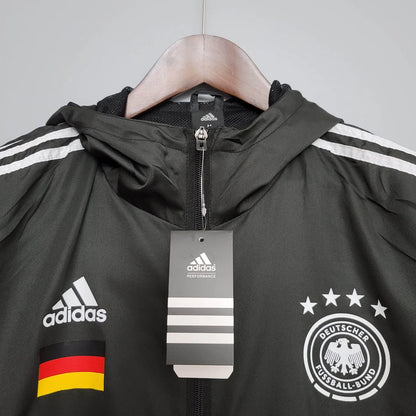 2021 Windbreaker Soccer Jersey Germany Black