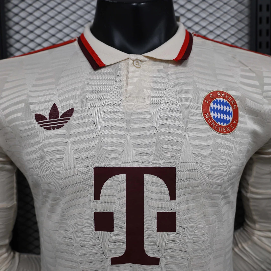 2024/2025 Player Version Long Sleeve Bayern Munich Third Away Football Shirt 1:1 Thai Quality