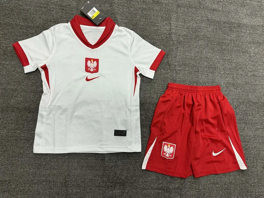 2024 Poland Home Football Shirt 1:1 Thai Quality Kids Size