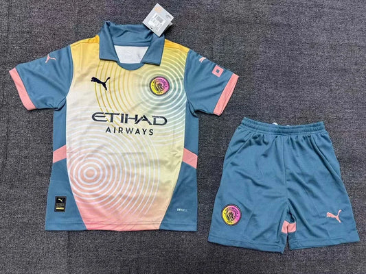 2024/2025 Manchester City Fourth Away Football Shirt 1:1 Thai Quality Kids Size