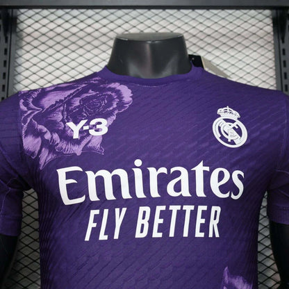 2024/2025 Player Version Real Madrid Y-3 Special Edition Purple Football Shirt 1:1 Thai Quality