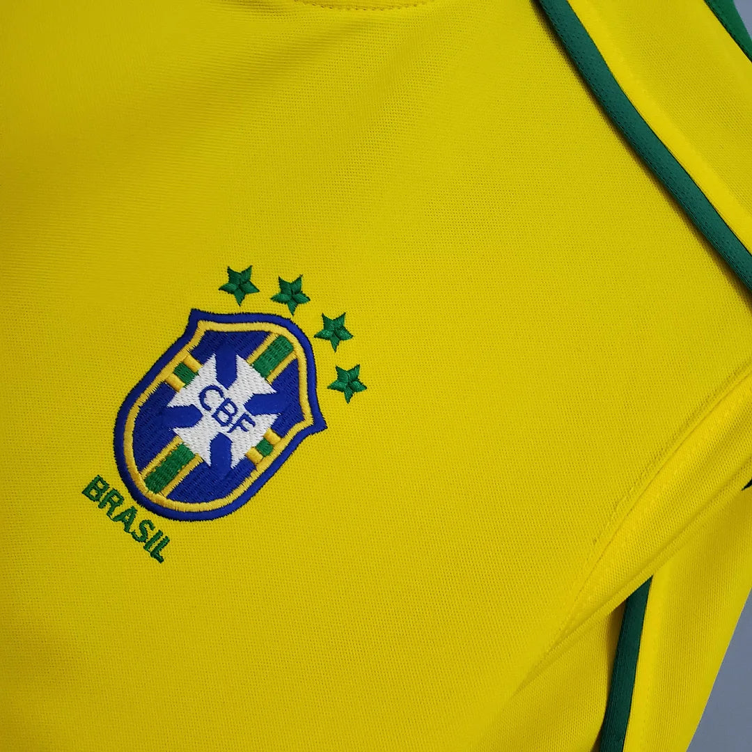 1998 Retro Brazil Soccer Jersey Home