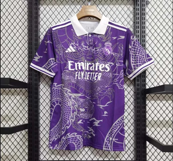 2023/2024 Real Madrid Chinese Dragon purple Football Shirt