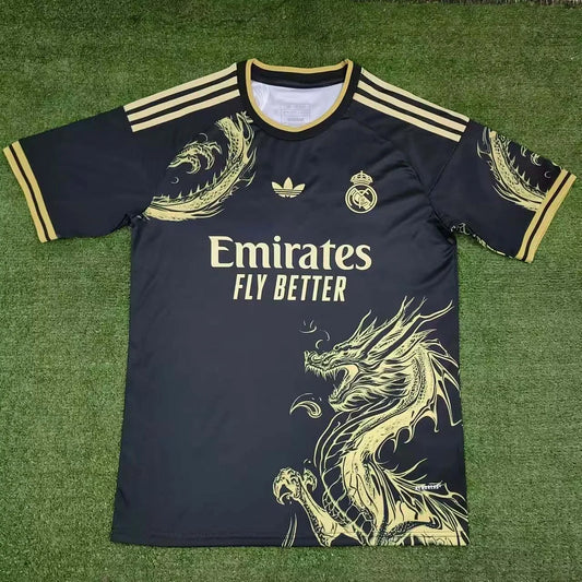 2024/2025 Real Madrid Special Edition Black Gold Football Shirt1:1 Thai Quality