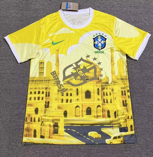 2024 Brazil Special Edition Yellow Football Shirt 1:1 Thai Quality