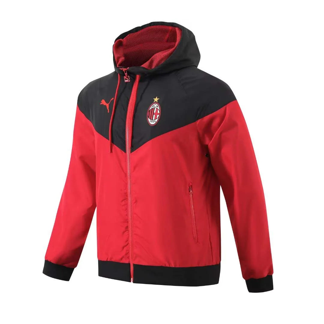 2023 AC Milan Windbreaker  Red Football Shirt 1:1 Thai Quality Kids Size