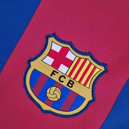 2010/2011 Retro Long Sleeve Barcelona Home Football Shirt 1:1 Thai Quality