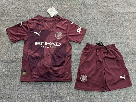 2024/2025 Manchester City Third Away Football Shirt 1:1 Thai Quality Kids Size