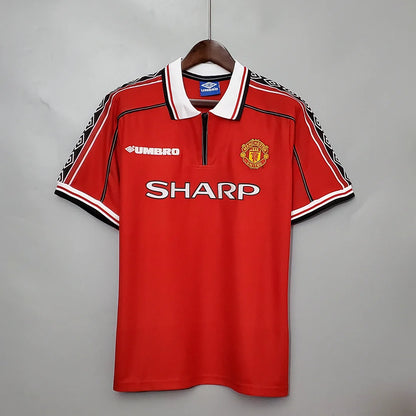 1998/1999 Retro Manchester United Home Football Shirt 1:1 Thai Quality