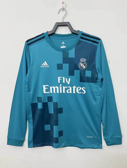 2017/2018 Retro Long Sleeve Real Madrid Third Away