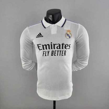 2022/2023 Long Sleeve Player Version Real Madrid Home