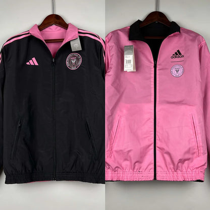 2023/2024 Inter Miami Reversible Windbreaker（black-pink）Soccer Jersey 1:1 Thai Quality