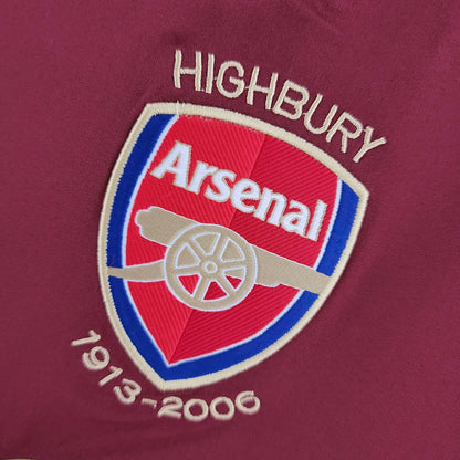 2005/2006 Retro Long Sleeve Arsenal Home Football Shirt 1:1 Thai Quality