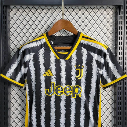 2023/2024 Juventus Home Soccer Jersey 1:1 Thai Quality Kids Size