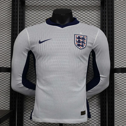 2024 Player Version Long Sleeve England Home Soccer Jersey