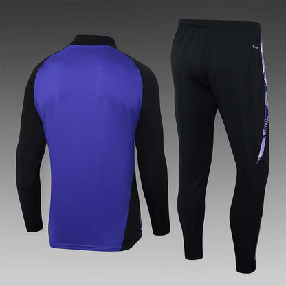 2024 Germany Half-Pull Training Suit Purple Jersey Set