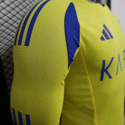 2024/2025 Player Version Long Sleeve Al-Nassr Home Football Shirt 1:1 Thai Quality