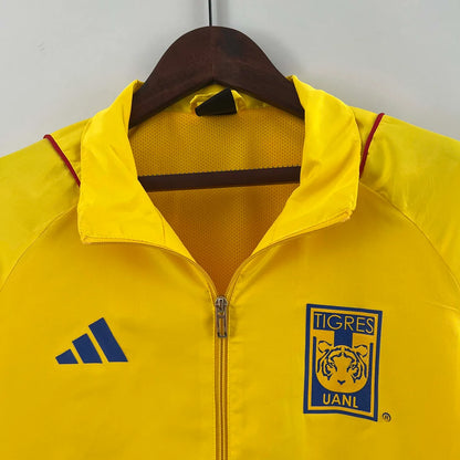 2023/2024 Tigres Jersey Windbreaker yellow Soccer Jersey 1:1 Thai Quality