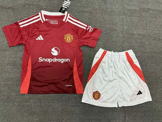 2024/2025 Manchester United Home Football Shirt 1:1 Thai Quality Kids Size