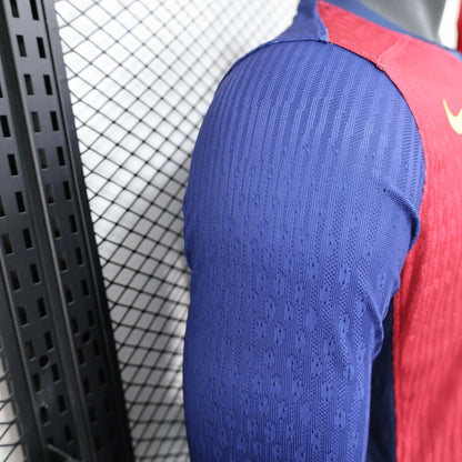 2024/2025 Long Sleeve Player Version Barcelona Home Moon Music Football Shirt 1:1 Thai Quality