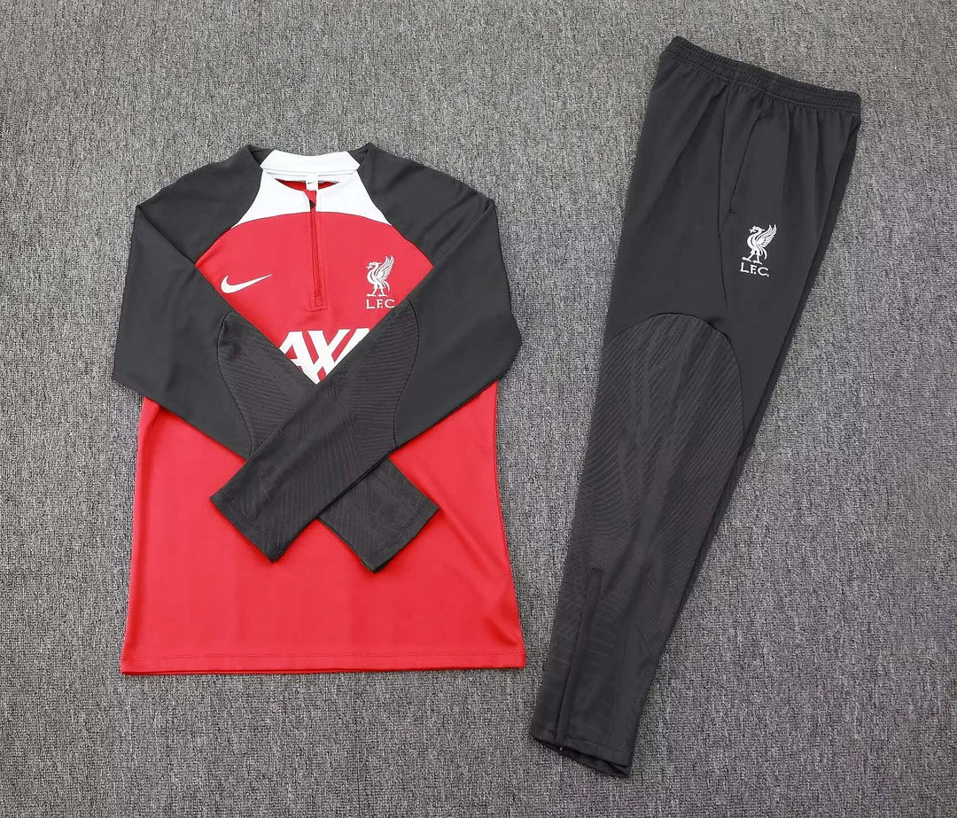 2024 Liverpool Half-Pull Training Suit Red Jersey 1:1 Thai Quality Set